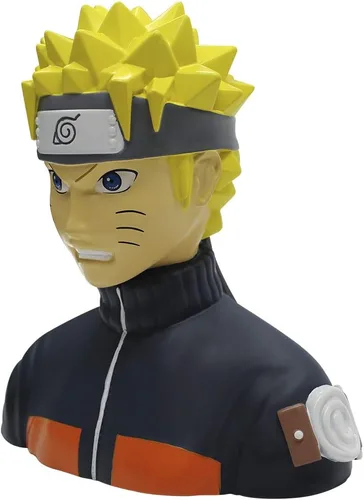 Vista 2 de ABYstyle Naruto Shippuden - Banco de monedas ligero de PVC 3D. Ideal para guardar monedas y dinero en efectivo. Multicolor, unisex, pieza decorativa