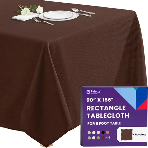 Vista 63 de Gee Di Moda - Mantel rectangular de 60 x 84 pulgadas – Mantel rectangular de poliéster lavable para mesa de 5 pies