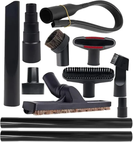 Vista 6 de Juego de accesorios para aspiradora con cepillo para piso de aspiradora, 2 accesorios para aspiradora de crin de caballo y adaptador universal