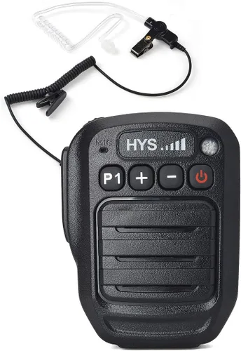 Vista 6 de HYS Micrófono Bluetooth para la aplicación Zello, micrófono inalámbrico con PTT - IP66 impermeable, carga tipo C, batería de 1000 mAh, tiempo