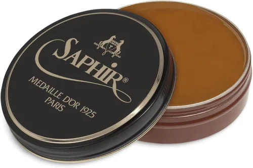 Vista 15 de SAPHIR Medaille d'Or Pate De Luxe - Esmalte de zapatos de cera natural para brillo de cuero Marrón medio