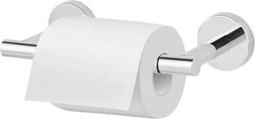 Vista 8 de Newfun Soporte de papel higiénico de bronce aceitado, SUS 304 de acero inoxidable ajustable de doble poste giratorio soporte de rollo de papel