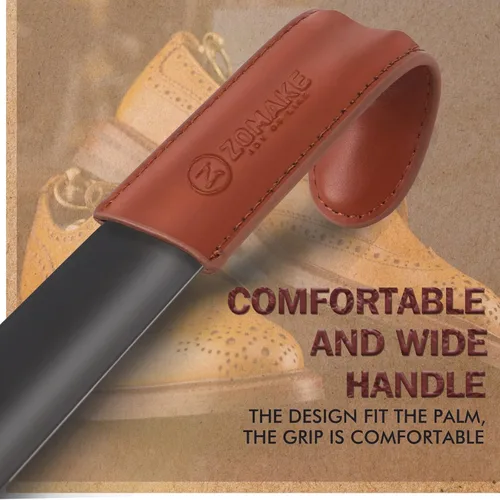 Vista 4 de ZOMAKE Long Shoe Horn for Seniors Men,Metal Shoehorn Long handle for Boots, Shoe Spoon Helper