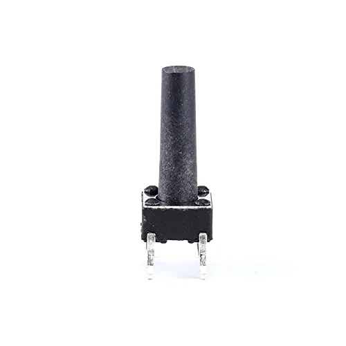 Vista 2 de 100 unids/lote 0.236x0.236x0.591 in 4PIN táctil táctil micro interruptor botón táctil botón de reinicio automático 260.433 in teclas botón DIP