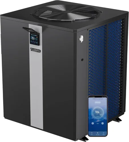 Vista 11 de TURBRO Bomba de Calor para Piscina de 18,000 BTU, Calefactor Eléctrico para Piscinas sobre el Suelo y Spas de hasta 6,000 Galones, Intercambiador