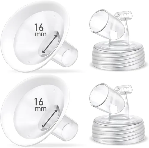 Vista 18 de Juego de 2 bridas de 0.55 pulgadas, protector de borde suave actualizado y conector de base de boca ancha, piezas de bomba para Spectra S2 Spectra