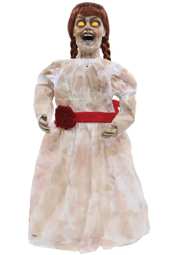 Vista 3 de Muñeca Poseíble Niña Embrujada Tenebrosa de 32 Pulgadas Multicolor
