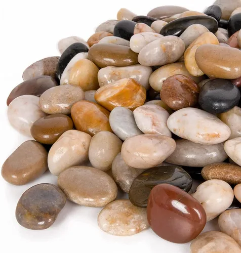 Vista 10 de GASPRO Rocas de río naturales de 8 libras para paisajismo, rocas decorativas para plantas en macetas y acuarios, piedras de río pulidas