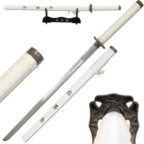 Vista 11 de Snake Eye Tactical Espada samurái katana de dos tonos con soporte de espada gratis
