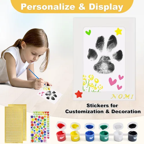 Vista 5 de Kit de impresión de patas para perros, kit de impresión de huellas de perro, kit de impresión de huellas de mascotas, kit de impresión de nariz