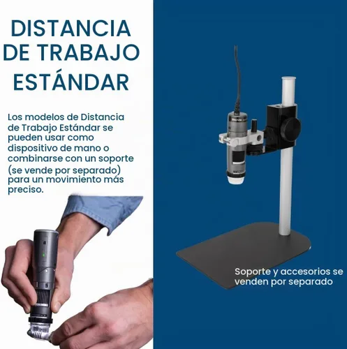 Vista 4 de Dino-Lite VGA AM5216ZT, microscopio polarizado 720p, 20x-220x