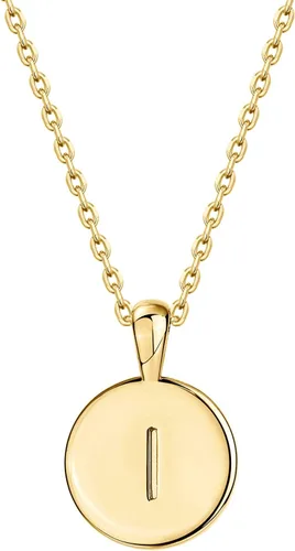 Vista 81 de PAVOI - Collar con dije de letra inicial chapado en oro de 14 quilates para mujer Collar con inicial alfabética de oro