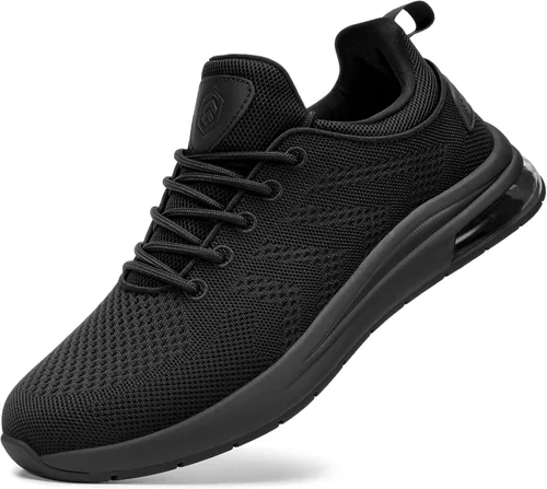 Vista 8 de LARNMERN Mens Running Shoes Slip On Breathable Walking Sneakers Azul-Verde