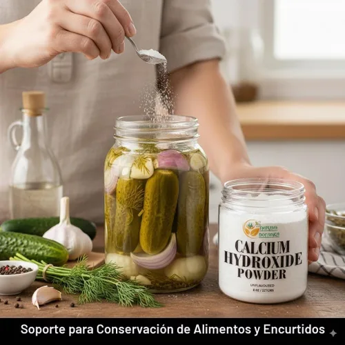 Vista 6 de Herbs Botanica Polvo de hidróxido de calcio, grado alimenticio, 8 onzas