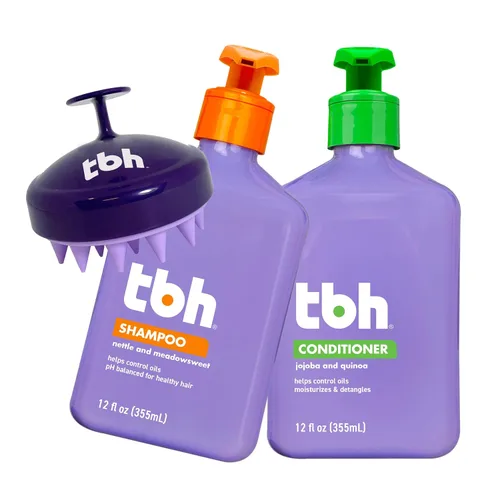Vista 7 de TBH Kit de actualización del cuero cabelludo para niños: champú, acondicionador y masajeador del cuero cabelludo