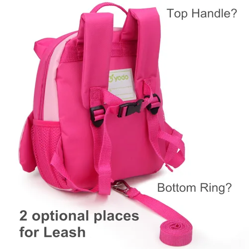 Vista 36 de Yodo, Bolsa para almuerzo aislada y mochila preescolar infantil, con correa de arnés de seguridad para niños o niñas, Dinosaur