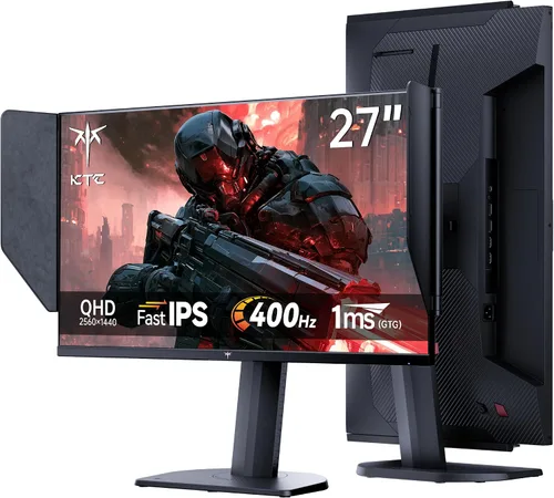 Vista 16 de KTC M27P6S Monitor para juegos mini LED 4K de 27 pulgadas, modo dual de Blanco