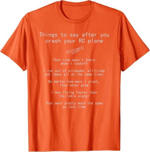 Vista 69 de Cosas que decir cuando te estrellas con tu camiseta RC Plane hobby