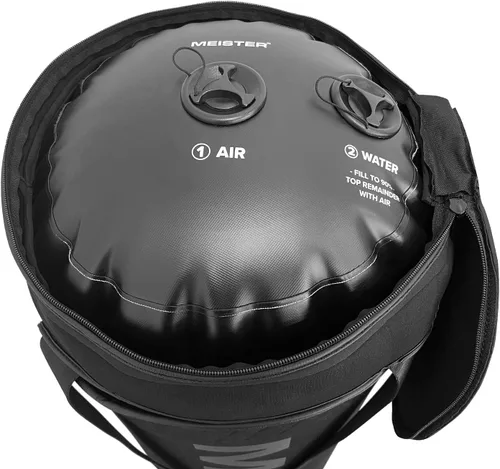 Vista 3 de Meister Typhoon - Bolsa pesada llena de agua con núcleo de aire y funda de neopreno para boxeo y MMA