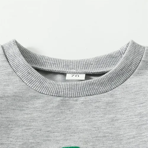 Vista 5 de DOSYZTO Sudadera básica de manga larga con volantes para bebé y niña, suéter básico de gran tamaño, ropa de otoño