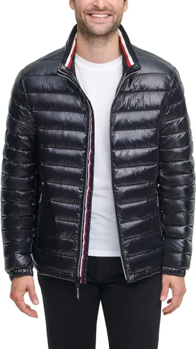 Vista 3 de Tommy Hilfiger - Chaqueta acolchada alternativa Ultra Loft Down resistente al agua para hombre.