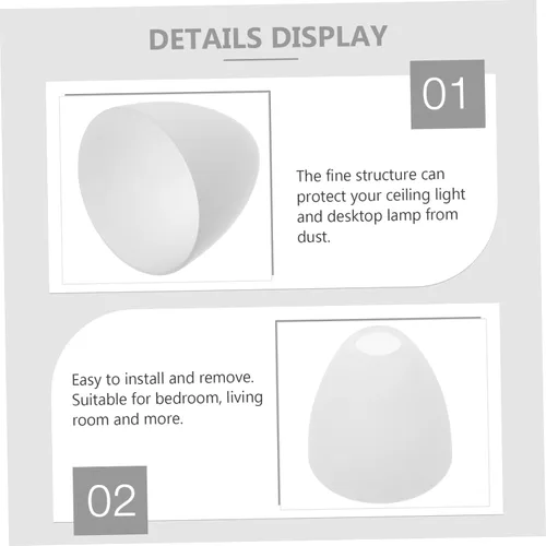 Vista 7 de Angoily 1 pantalla de cristal esmerilado para lámparas de pie, lámpara de pie, repuesto para lámpara de poste, sombras para accesorios
