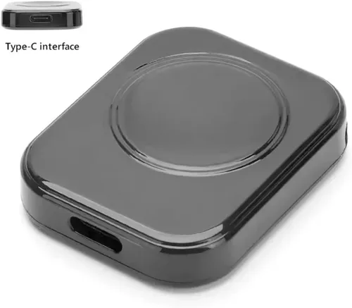 Vista 3 de Cargador inalámbrico de reloj magnético tipo C para Samsung Galaxy Watch Ultra/7/6/6 Classic/5 Pro/5/4/4 clásico/3/carga rápida activa (negro)