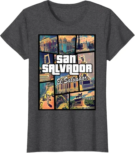 Vista 6 de Camiseta Orgullosa de San Salvador Capital El Salvador