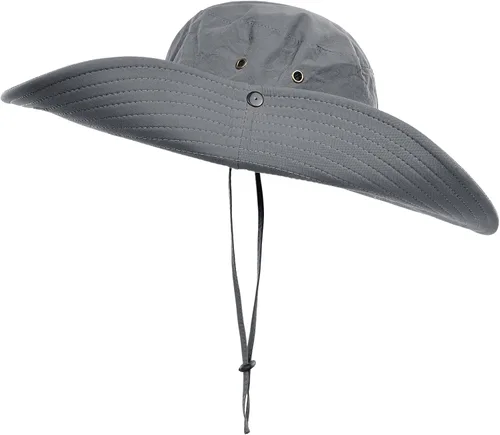 Vista 2 de Surblue Sombrero de ala ancha con protección solar UV para pesca, senderismo, camping