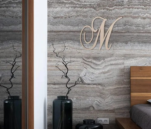 Vista 2 de Jess and Jessica Letras de madera para decoración de pared, letras de madera para decorar la pared, letras de madera cursivas, letras de madera