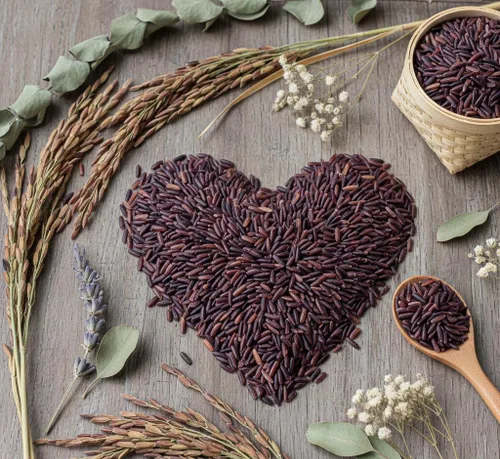 Vista 7 de Arroz orgánico de Riceberry – Arroz de jazmín negro tailandés morado – Frescura de primera calidad – Cosecha pequeña directamente de nuestra granja