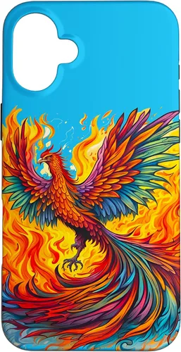 Vista 22 de Fantasy Cute Rising Phoenix Flames Case for iPhone 15