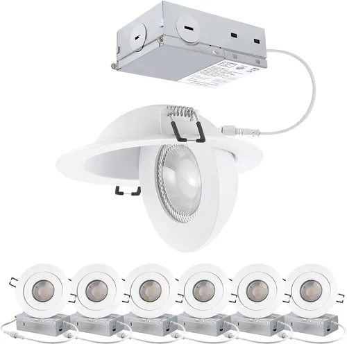 Vista 12 de POPANU 7W luces LED empotrables de 3 pulgadas con cardán giratorio, luz descendente direccional ajustable en 360°, iluminación de embutido regulable