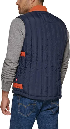 Vista 2 de Levi's Chaleco utilitario acolchado para hombre con detalles de contraste