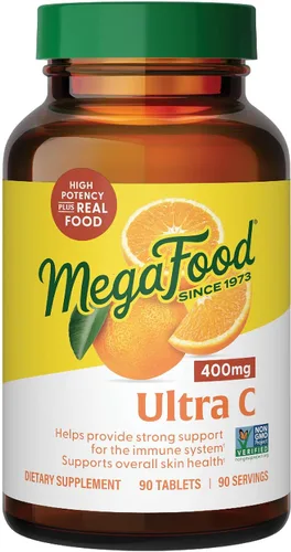 Vista 9 de MegaFood Ultra C 400 mg - Suplemento vegano de apoyo inmunológico de vitamina C, suplemento de vitamina C hecho con alimentos reales que incluyen