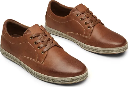 Vista 5 de Jousen Zapatos deportivos de moda para hombre, zapatos casuales retro de cuero para hombre, vestido transpirable