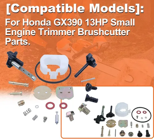 Vista 3 de Reparación de reconstrucción de carburador Carb Carby para Honda GX390 13HP GX 390 piezas de recortadores, kit de reparación de reconstrucción