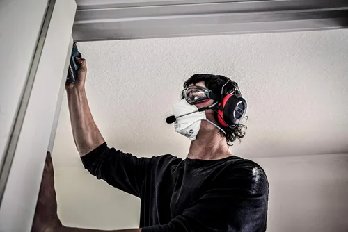 Vista 20 de 3M Pro-Comms - Protector auditivo electrónico, orejeras inalámbricas con tecnología Bluetooth y micrófono de brazo externo con cancelación de ruido
