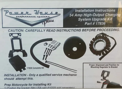 Vista 2 de Sistema de carga de salida alta de 54 amperios para modelos Harley Davidson Touring 2010-2016 para modelos Touring 2011 a 2016, modelos CVO Touring