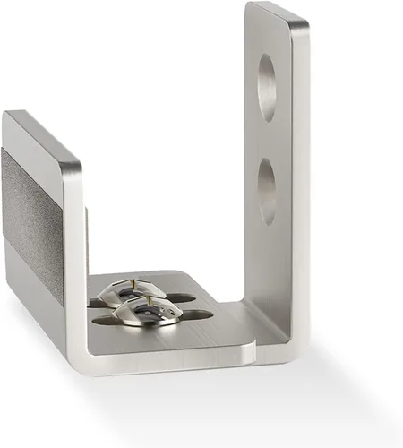 Vista 9 de EaseLife Guía de piso inferior para puerta corrediza de granero, forma de U, distancia de ajuste ajustable flexible, diseño inferior plano al ras