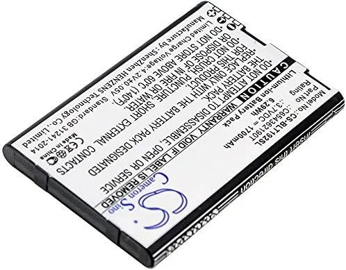 Vista 3 de XSP Batería de repuesto T192, tanque Li PN C654362190T 1700mAh
