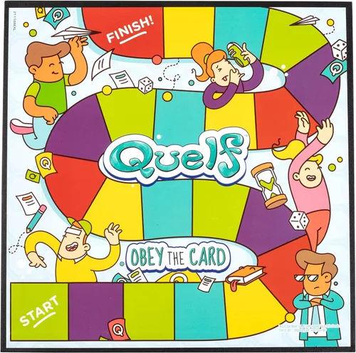 Vista 8 de Spin Master Quelf Juego de Mesa: juego de fiesta para adolescentes y adultos - Obedece las cartas para ganar una noche de juego familiar - 300