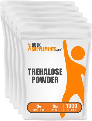 Vista 6 de BulkSupplements.com Polvo de Trehalosa - Edulcorante Natural, Sustituto del Azúcar de Trehalosa - Vegano y Sin Gluten, 5g por Porción, 1kg (2.2 lbs)
