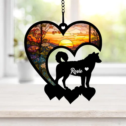Vista 80 de NAZENTI Atrapasoles personalizado de sabueso afgano, adorno conmemorativo personalizado para la pérdida de mascotas, regalo de condolencia