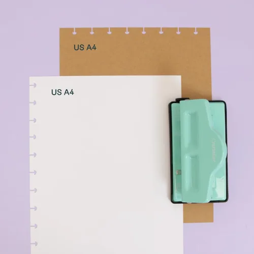 Vista 14 de Craftelier - Perforadora de Disco XL para Planner Perforadora Ajustable para Cuadernos Encuadernados y Suministros de Diario Perfora hasta 3