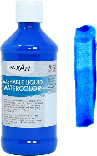 Vista 35 de Handy Art Acuarela líquida lavable de 8 onzas, azul
