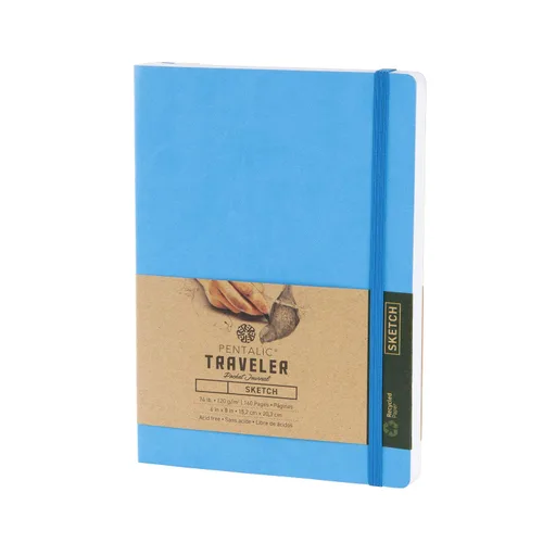 Vista 15 de Cuaderno de bocetos Travelers Dot Grid Pentalic Art, libre de ácidos