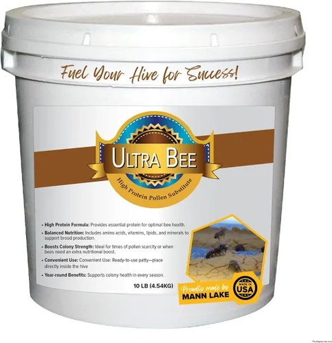 Vista 7 de Sustituición de Polen de Abeja Ultra de Mann Lake, Alimento Seco Alto en Proteínas para Colonias de Abejas Saludables para Apoyar el Crecimiento