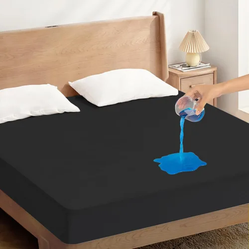 Vista 8 de Protector de colchón Twin impermeable, funda protectora de colchón tamaño Twin para cama de niños, sábana bajera suave y transpirable para cama