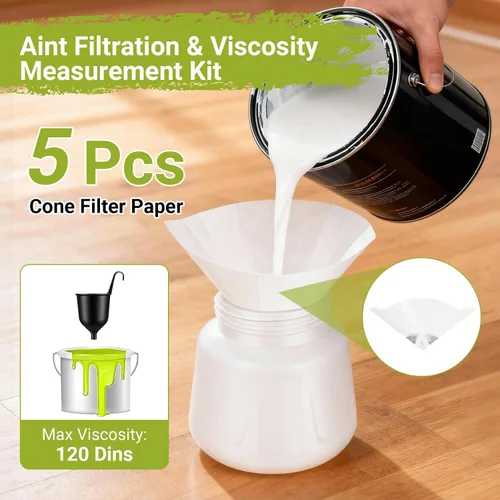 Vista 3 de Pulverizador de pintura, pistola de pintura eléctrica con recipiente de 33.8 fl oz, 5 boquillas y 3 patrones, flujo de aire ajustable para pintura